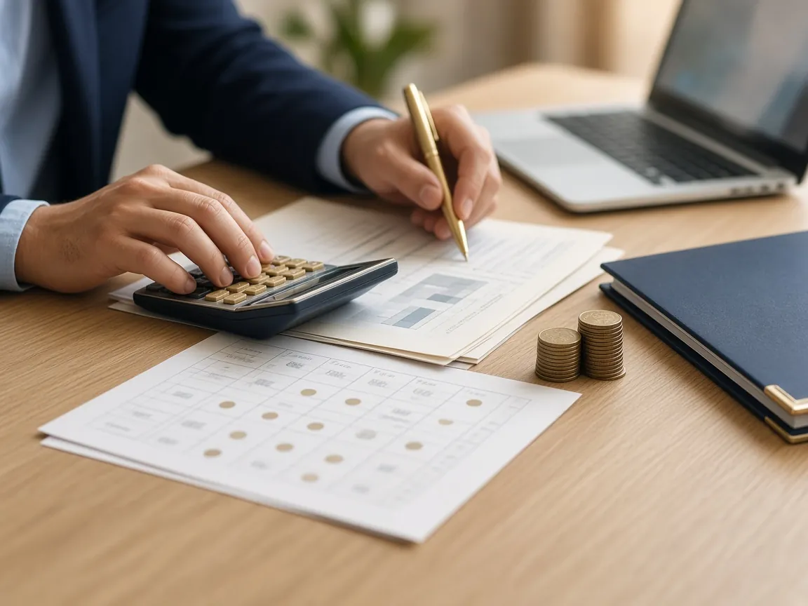 Advisor working on tax planning